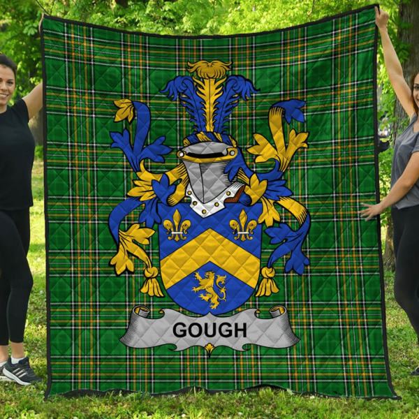 Gough Irish Family Crest Premium Quilt - Irish National Tartan