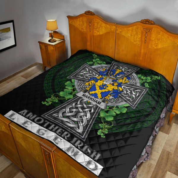 Markham Irish Family Crest Premium Quilt - Irish Legend - Image 2