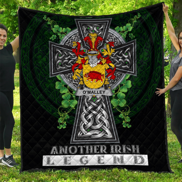 Malley or O'Malley Irish Family Crest Premium Quilt - Irish Legend