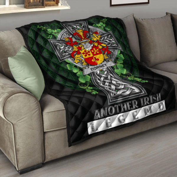 Dorney or O'Dorney Irish Family Crest Premium Quilt - Irish Legend - Image 3