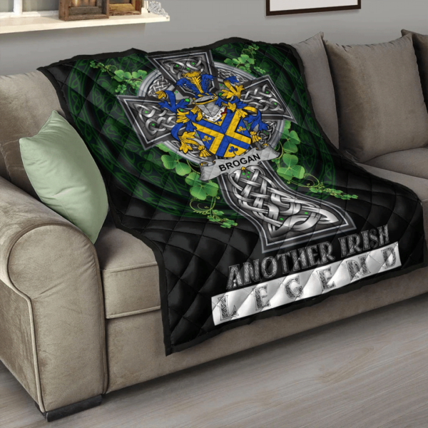 Brogan or O'Brogan Irish Family Crest Premium Quilt - Irish Legend - Image 3