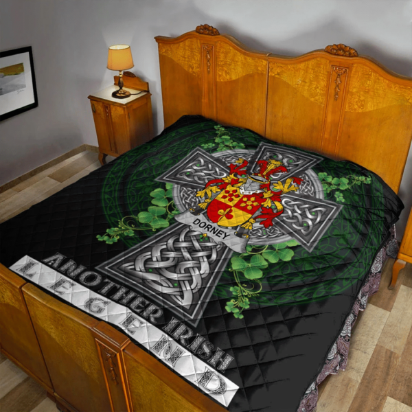 Dorney or O'Dorney Irish Family Crest Premium Quilt - Irish Legend - Image 2