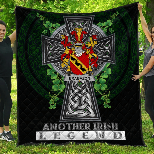 Brabazon Irish Family Crest Premium Quilt - Irish Legend