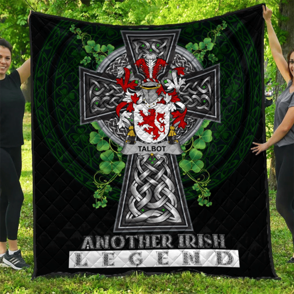 Talbot Irish Family Crest Premium Quilt - Irish Legend