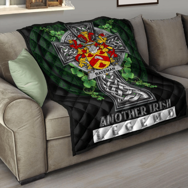 Bateman Irish Family Crest Premium Quilt - Irish Legend - Image 3