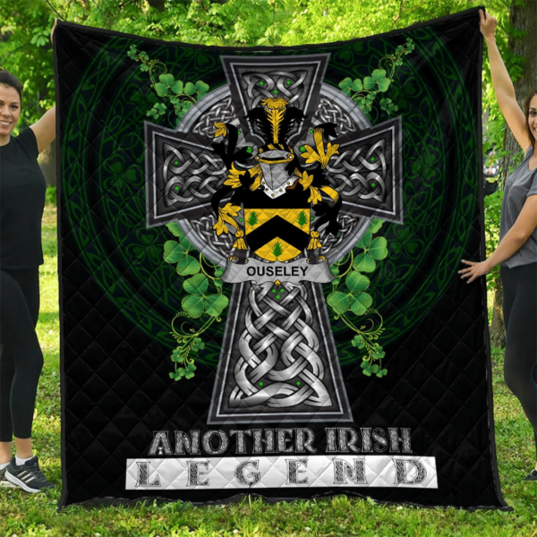 Ouseley Irish Family Crest Premium Quilt - Irish Legend