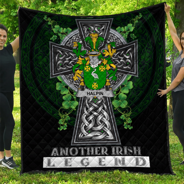 Halpin or O'Halpin Irish Family Crest Premium Quilt - Irish Legend