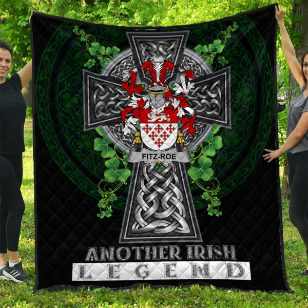 Fitz-Roe Irish Family Crest Premium Quilt - Irish Legend