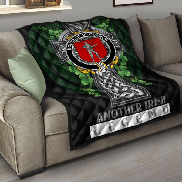 House of O'LOUGHLIN Irish Family Crest Premium Quilt - Irish Legend - Image 3