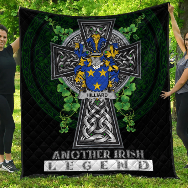 Hilliard Irish Family Crest Premium Quilt - Irish Legend