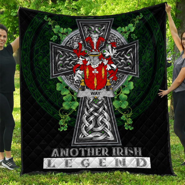 Way Irish Family Crest Premium Quilt - Irish Legend