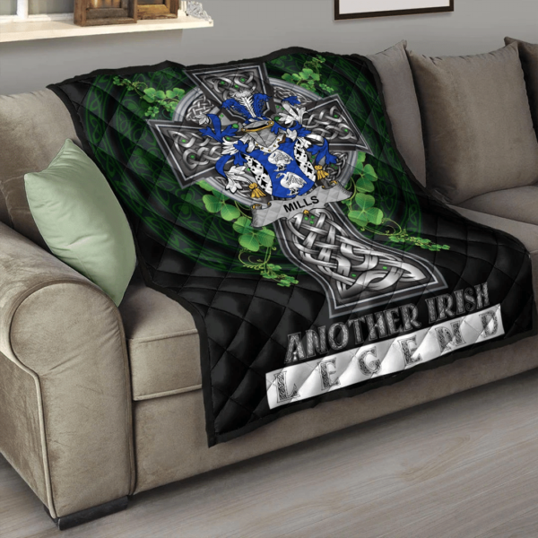 Mills Irish Family Crest Premium Quilt - Irish Legend - Image 3