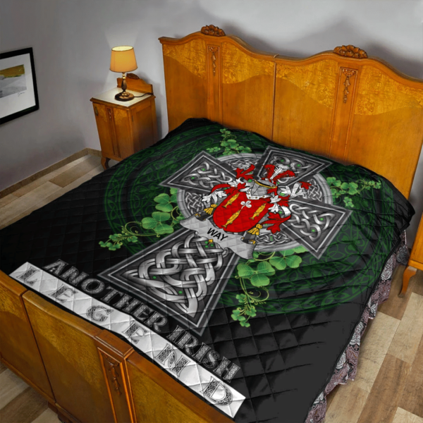 Way Irish Family Crest Premium Quilt - Irish Legend - Image 2