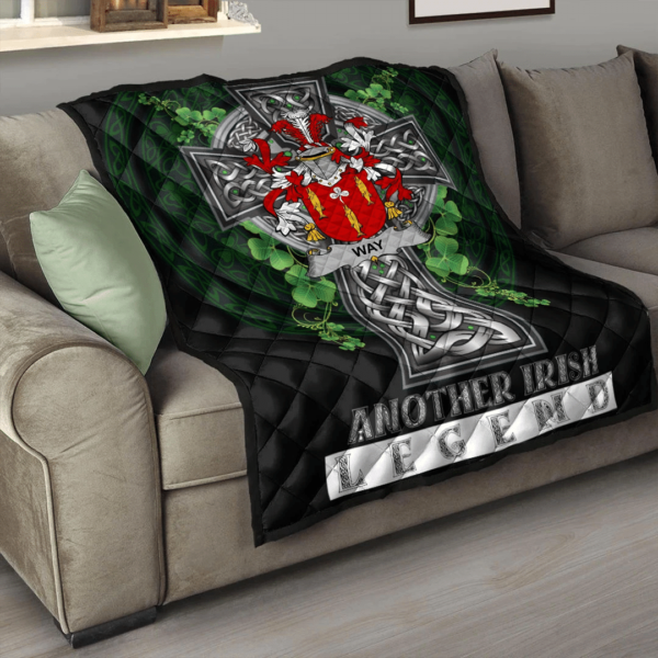 Way Irish Family Crest Premium Quilt - Irish Legend - Image 3