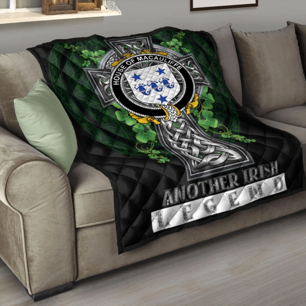 House of MACAULIFFE Irish Family Crest Premium Quilt - Irish Legend - Image 3