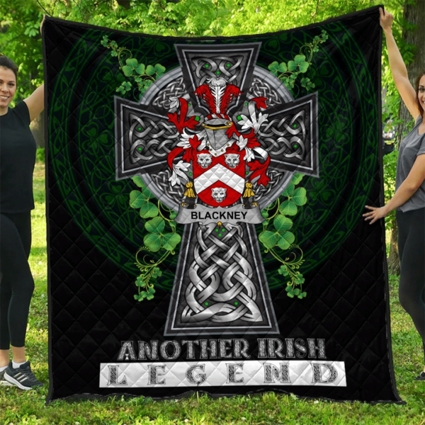 Blackney Irish Family Crest Premium Quilt - Irish Legend