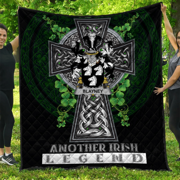 Blayney Irish Family Crest Premium Quilt - Irish Legend