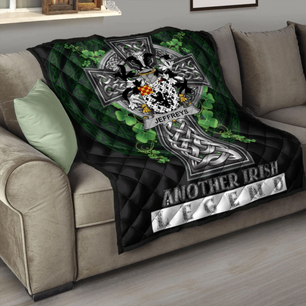 Jeffreys Irish Family Crest Premium Quilt - Irish Legend - Image 3