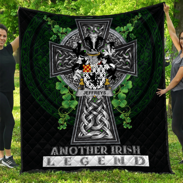 Jeffreys Irish Family Crest Premium Quilt - Irish Legend