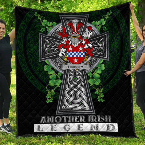 Lindsey Irish Family Crest Premium Quilt - Irish Legend