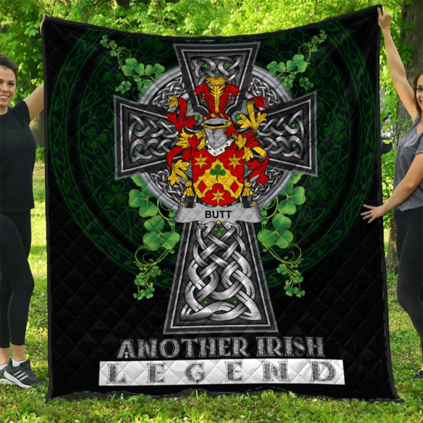 Butt Irish Family Crest Premium Quilt - Irish Legend