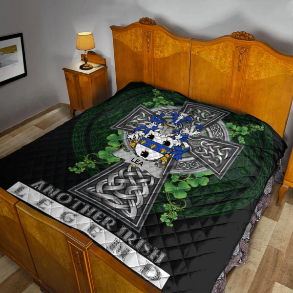 Lea or McLea Irish Family Crest Premium Quilt - Irish Legend - Image 2