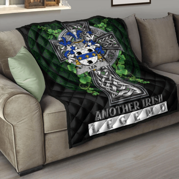 Lea or McLea Irish Family Crest Premium Quilt - Irish Legend - Image 3