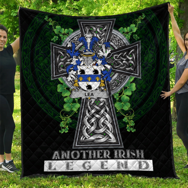 Lea or McLea Irish Family Crest Premium Quilt - Irish Legend