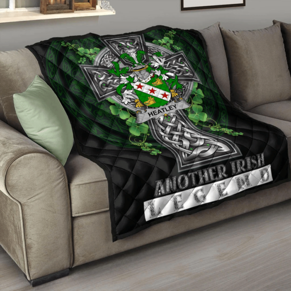 Heatley Irish Family Crest Premium Quilt - Irish Legend - Image 3