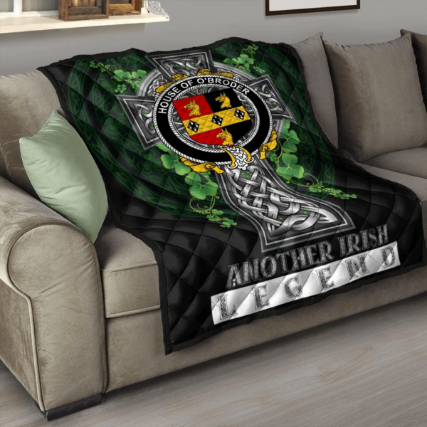 House of O'BRODER Irish Family Crest Premium Quilt - Irish Legend - Image 3