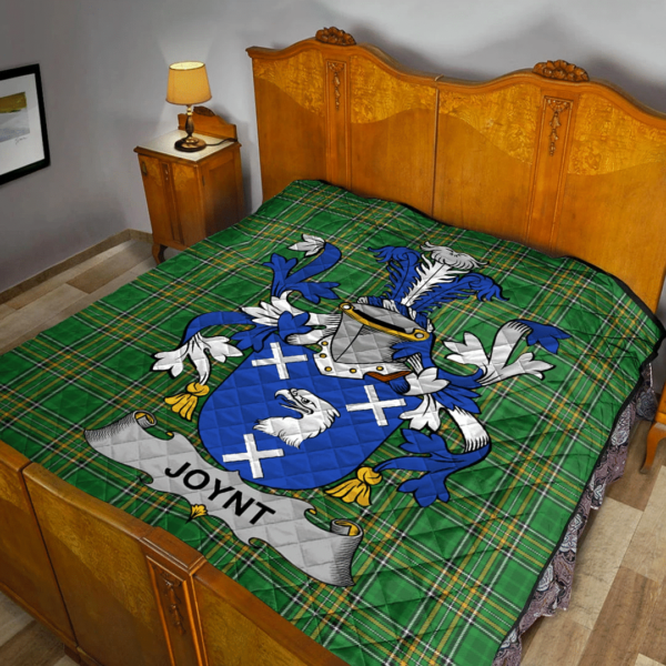 Joynt Irish Family Crest Premium Quilt - Irish National Tartan - Image 2