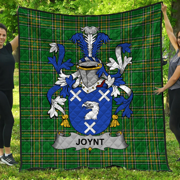 Joynt Irish Family Crest Premium Quilt - Irish National Tartan