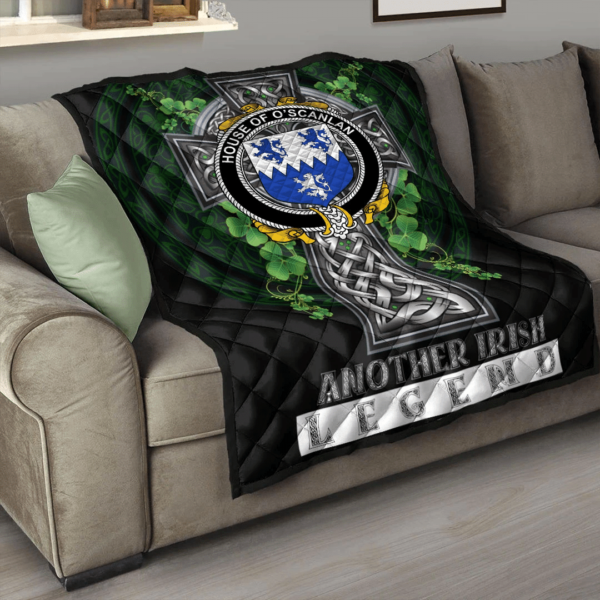 House of O'SCANLAN (Munster) Irish Family Crest Premium Quilt - Irish Legend - Image 3