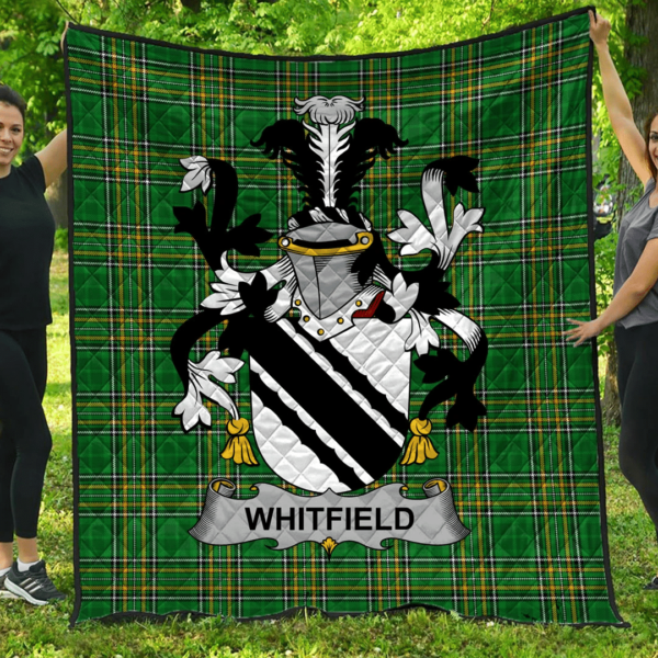 Whitfield Irish Family Crest Premium Quilt - Irish National Tartan