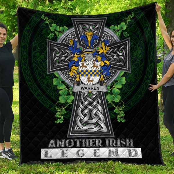 Warren Irish Family Crest Premium Quilt - Irish Legend