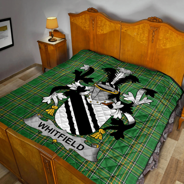 Whitfield Irish Family Crest Premium Quilt - Irish National Tartan - Image 2