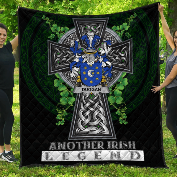 Duggan or O'Duggan Irish Family Crest Premium Quilt - Irish Legend