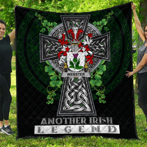 Webster Irish Family Crest Premium Quilt - Irish Legend