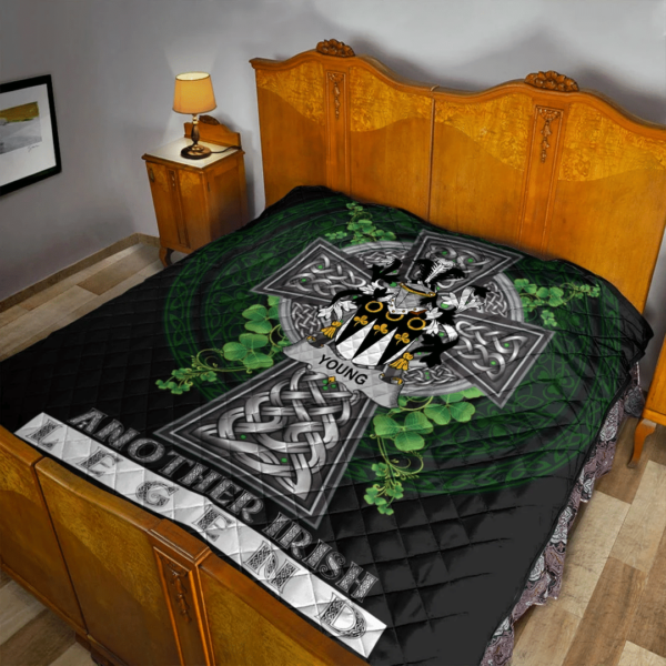 Young Irish Family Crest Premium Quilt - Irish Legend - Image 2