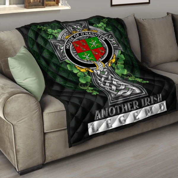 House of O'NAGHTEN Irish Family Crest Premium Quilt - Irish Legend - Image 3