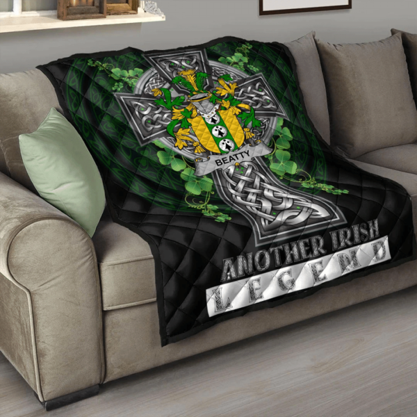 Beatty or Betagh Irish Family Crest Premium Quilt - Irish Legend - Image 3