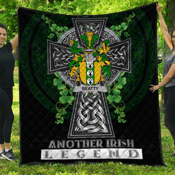 Beatty or Betagh Irish Family Crest Premium Quilt - Irish Legend