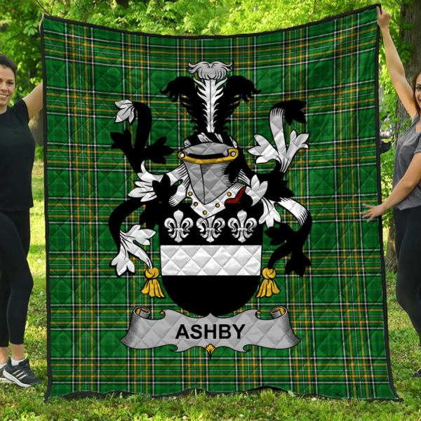 Ashby Irish Family Crest Premium Quilt - Irish National Tartan