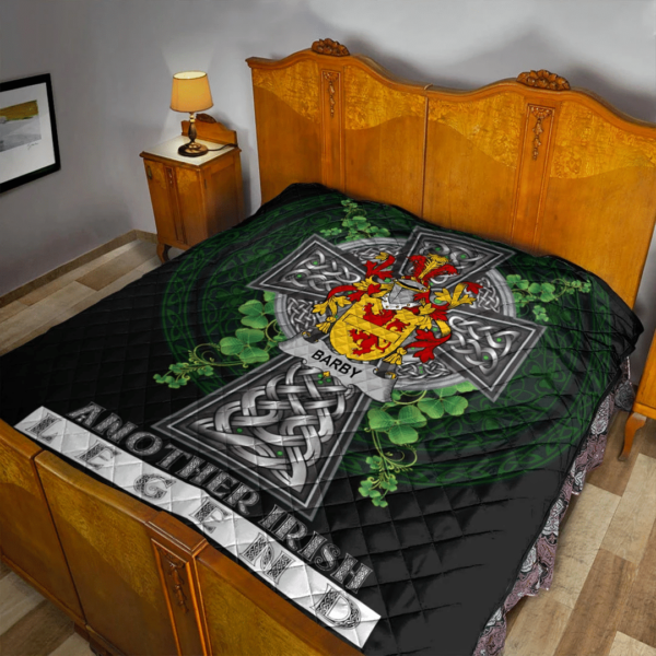 Barby Irish Family Crest Premium Quilt - Irish Legend - Image 2