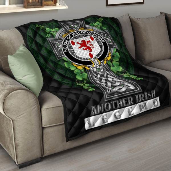 House of MACGEOGHEGAN Irish Family Crest Premium Quilt - Irish Legend - Image 3