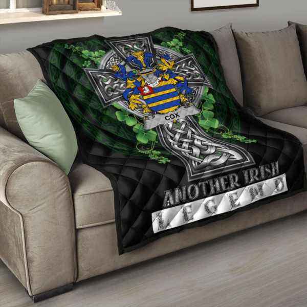 Cox Irish Family Crest Premium Quilt - Irish Legend - Image 3