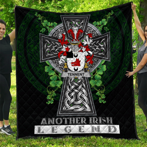 Tennent Irish Family Crest Premium Quilt - Irish Legend