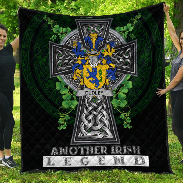 Dudley Irish Family Crest Premium Quilt - Irish Legend