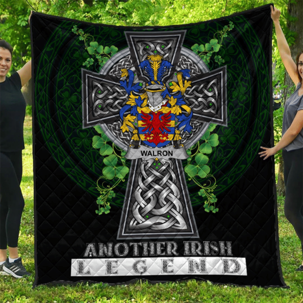 Walron Irish Family Crest Premium Quilt - Irish Legend