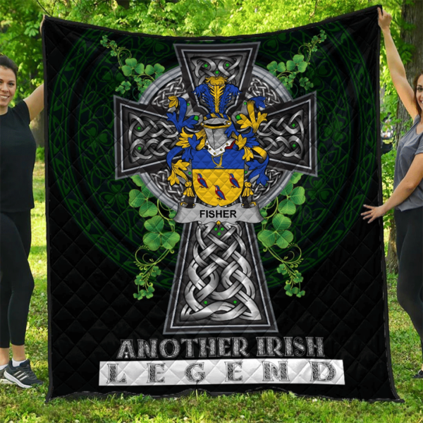 Fisher Irish Family Crest Premium Quilt - Irish Legend